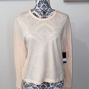 NWT!! Hurley Long Sleeve Crop Top Women's Pink Size Small